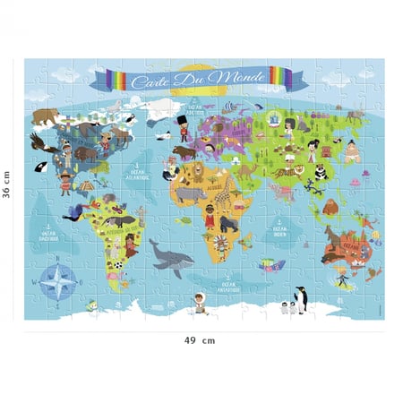 Puzzle 150 pièces - Carte de l'Europe - La Grande Récré