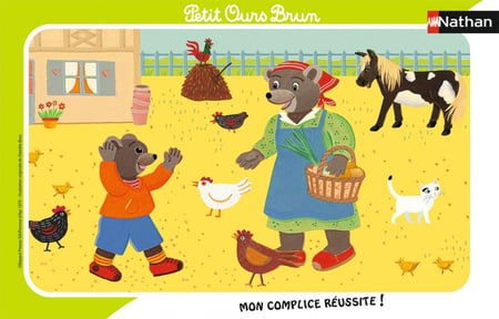 Puzzle cadre 15 p - Tracteur à la ferme, Puzzle enfant