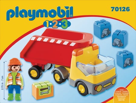Playmobil® 1.2.3 - Camion benne - 70126 - Playmobil® 1.2.3