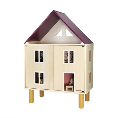 Maison de poupées en bois - meublée - grand modèle