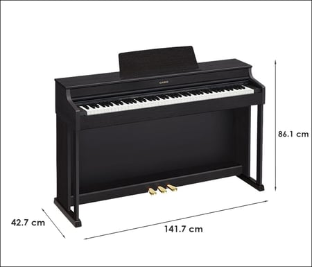 Casio Instruments AP-470 BK - Piano numérique - 88 touches - Noir