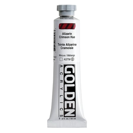 Peinture acrylique Golden - 59 ml - alizarine cramoisie