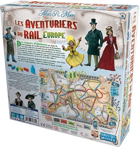  Asmodee Jeu - Les Aventuriers du Rail : Europe (15eme  Anniversaire) : Toys & Games