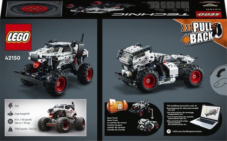 LEGO Technic 42150 Monster Jam Mutt Dalmatien, Jouet Monster Truck à Voiture  de Course pas cher 