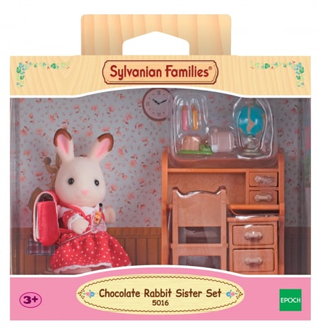 Sylvanian Families - 5016 - Set Lapin couleur chocolat - Figurines
