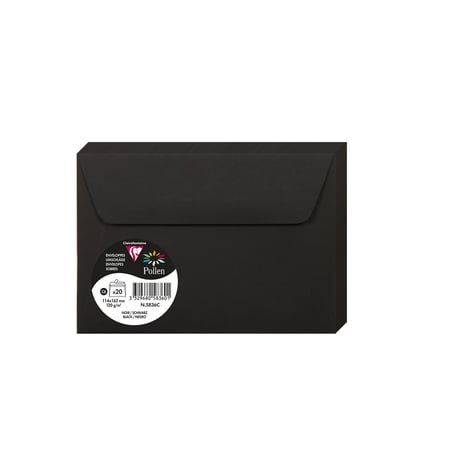 Enveloppe Clariana noire 114X162 mm (C6), GCC6BL