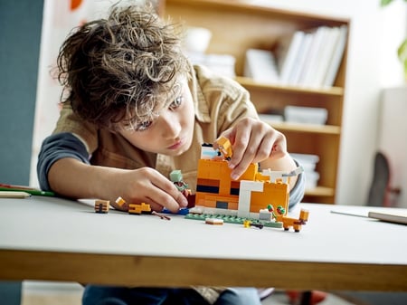 LEGO Minecraft Le refuge renard 21178 LEGO : la boîte à Prix Carrefour
