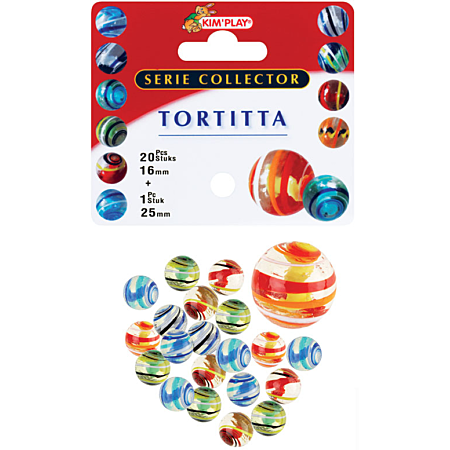 20 billes 16 mm et 1 calot 25 mm Tortitta
