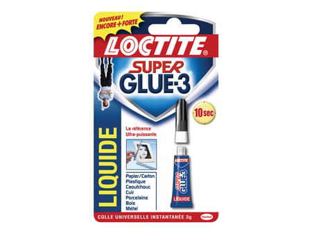 3 tubes de colle glue extra-forte - Loctite