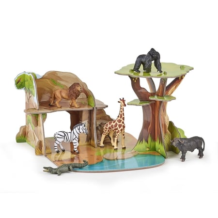 Mini savane - Papo - Figurines Animaux Sauvages - Figurines et mondes  imaginaires - Jeux d'imagination