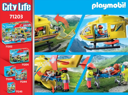 Playmobil country 5428 hélicoptère de secours en montagne