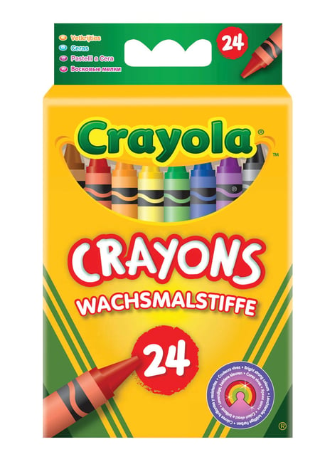 24 crayons à la cire - Crayola - Plastique créatif - Supports de