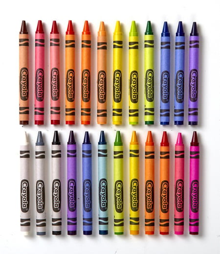 24 crayons à la cire - Crayola - Plastique créatif - Supports de