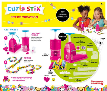 Cutie Stix - Recharge Magic - Création de bijoux enfants - Dès 6 ans -  Lansay : : Jeux et Jouets