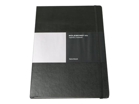 Carnet de croquis - grand format - couverture rigide noire - Carnets -  Cadeaux Papeterie