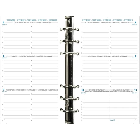 Recharge pour agenda scolaire semainier 2026/2027 Exacompta - 10,5 x 17,2 cm - Exatime 17