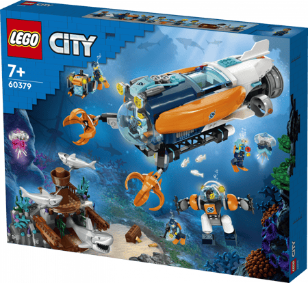 LEGO®60379 - Le sous-marin d'exploration en eaux profondes - LEGO® City -  Jeux de construction