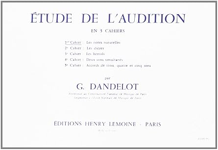 Étude de l'audition : Les notes naturelles - Volume 1 