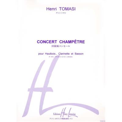 Concert champêtre - partition hautbois