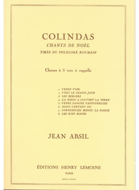 Colindas - partition choeur