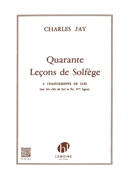 40 leçons de solfège - 2 clés - sans accompagnement