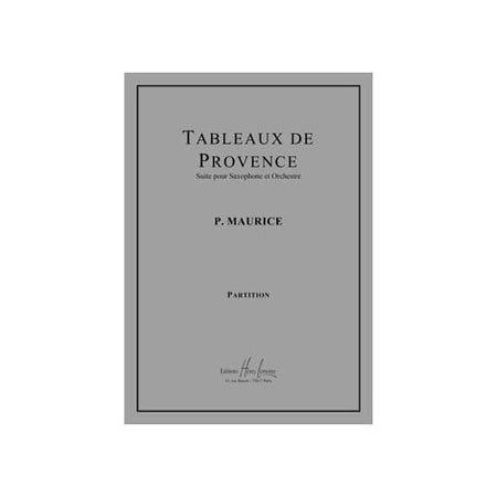 Tableaux de Provence - partition saxophone et orgue
