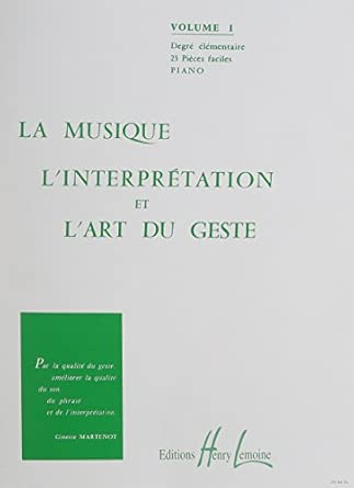 Art du geste Vol.1 - partition Piano