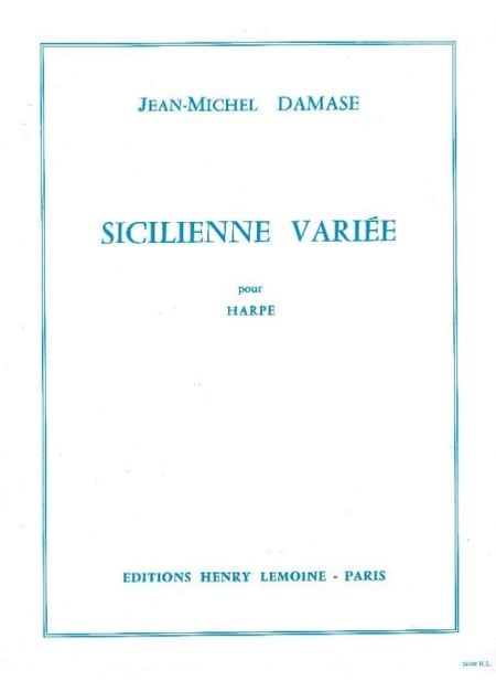 Sicilienne variée - partition harpe