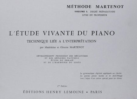 Etude vivante 1 - Préparatoire maître
