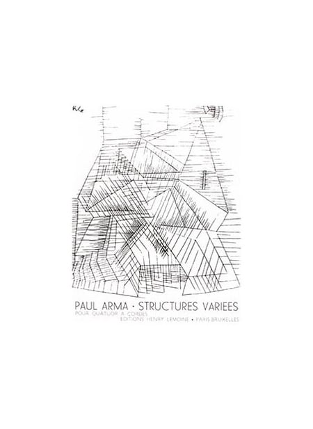 Structures variées - partition quatuor à cordes