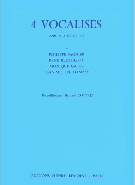 4 Vocalises Vol.1 - partition voix et flûte