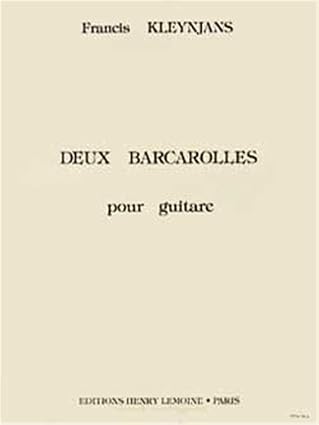 2 Barcarolles - partition guitare