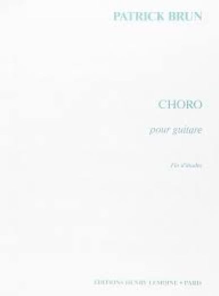 Choro - partition guitare
