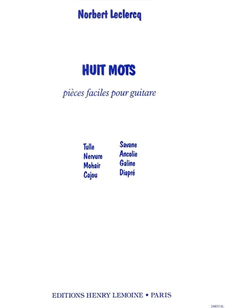 Mots (8) - partition guitare