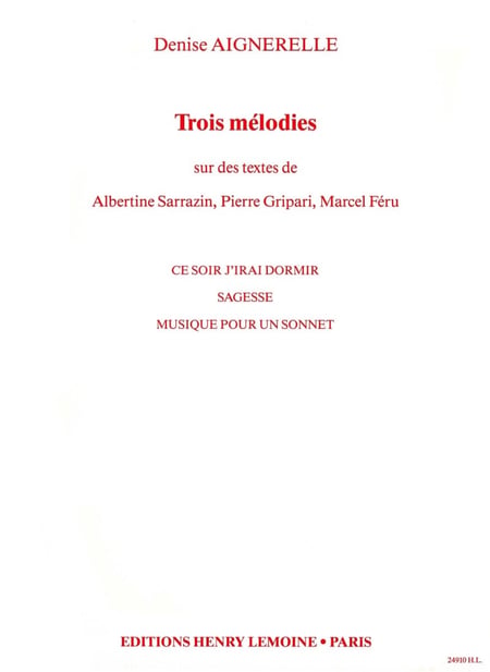 Mélodies (3) - partition Piano