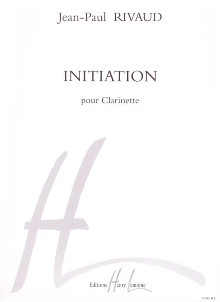 Initiation - partition clarinette SOLO