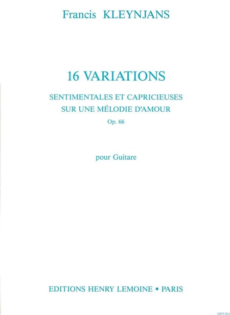 Variations sentimentales et capricieuses Op.66