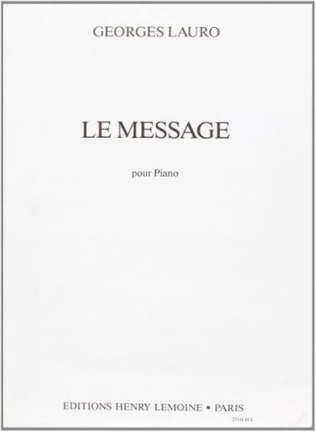 Message pour piano - partition Piano