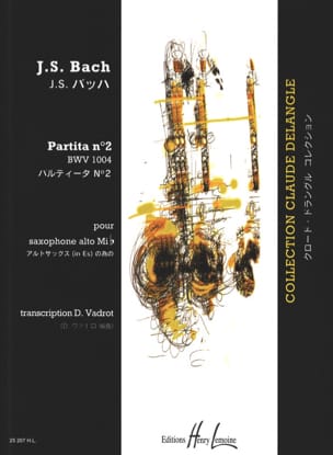 Partita n°2 BWV 1004 - partition saxophone alt