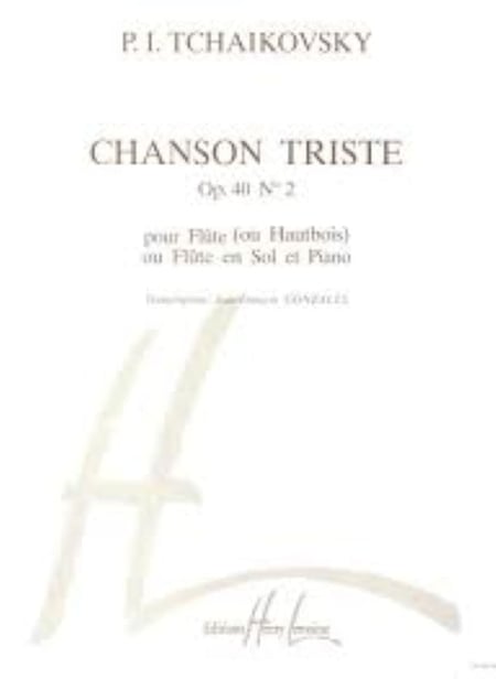 Chanson triste Op.40 n°2 - partition flûte ou hautbois
