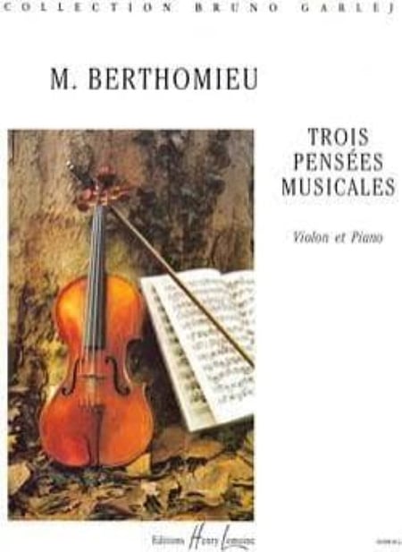 3 Pensées musicales - partition violon et piano