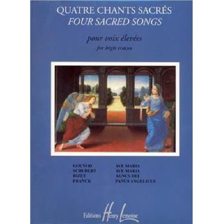 Chants sacres (4) --- voix elevees et piano