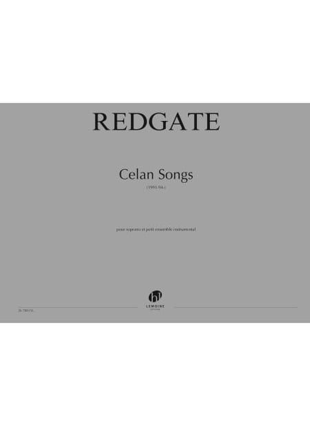 Celan Songs - partition soprano et ensemble