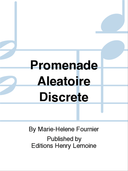 Promenade aléatoire discrète - partition percussion