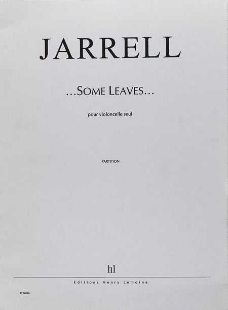 Some leaves - partition violoncelle