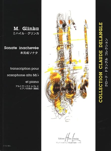 Sonate inachevée - partition saxophone MIB et piano