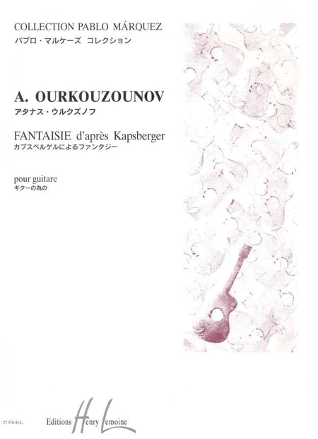 Fantaisie d'après Kapsberger - partition guitare