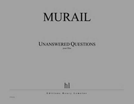 Unanswered Questions - partition flûte