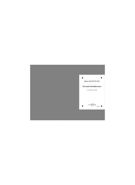 Une autre incandescence - partition clarinette