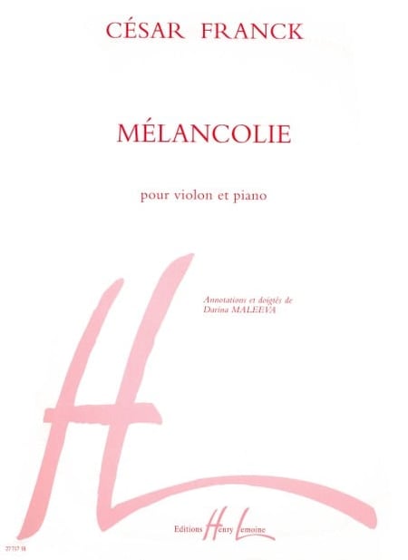 Mélancolie - partition Piano